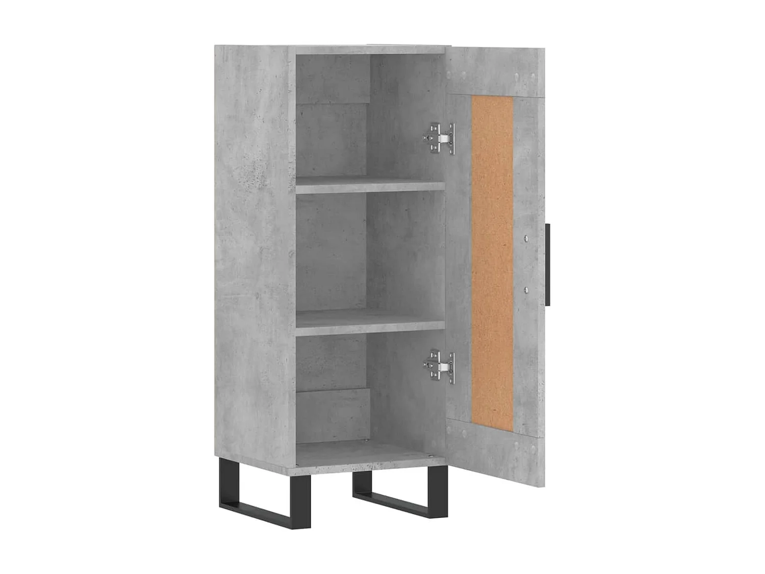 Credenza buffet cassettiera mobile contenitore organizer cucina soggiorno soggiorno 34,5 x 34 x 90 cm derivati ​​del legno grigio 02_0031903