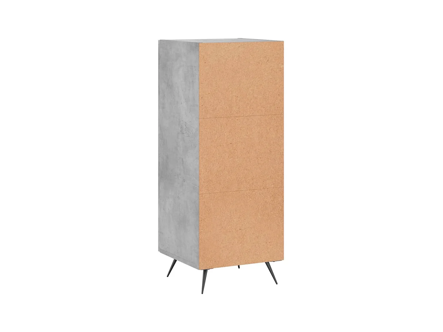 Buffet aparador cômoda armário unidade de armazenamento organizador cozinha sala de estar 34,5 x 34 x 90 cm madeira trabalhada cinza 02_0031876