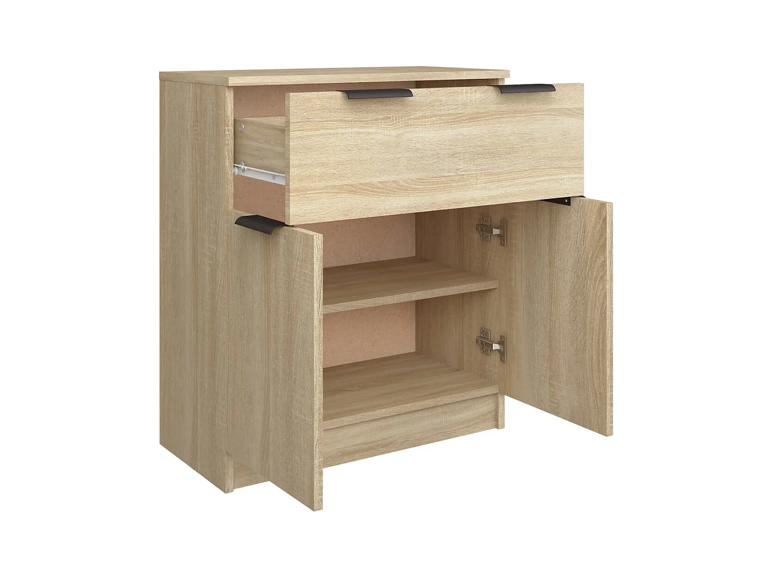 Credenza cassettiera cassettiera mobile contenitore organizer cucina soggiorno soggiorno Sonoma 60 x 30 x 70 cm derivati ​​del legno marrone 02_0031582