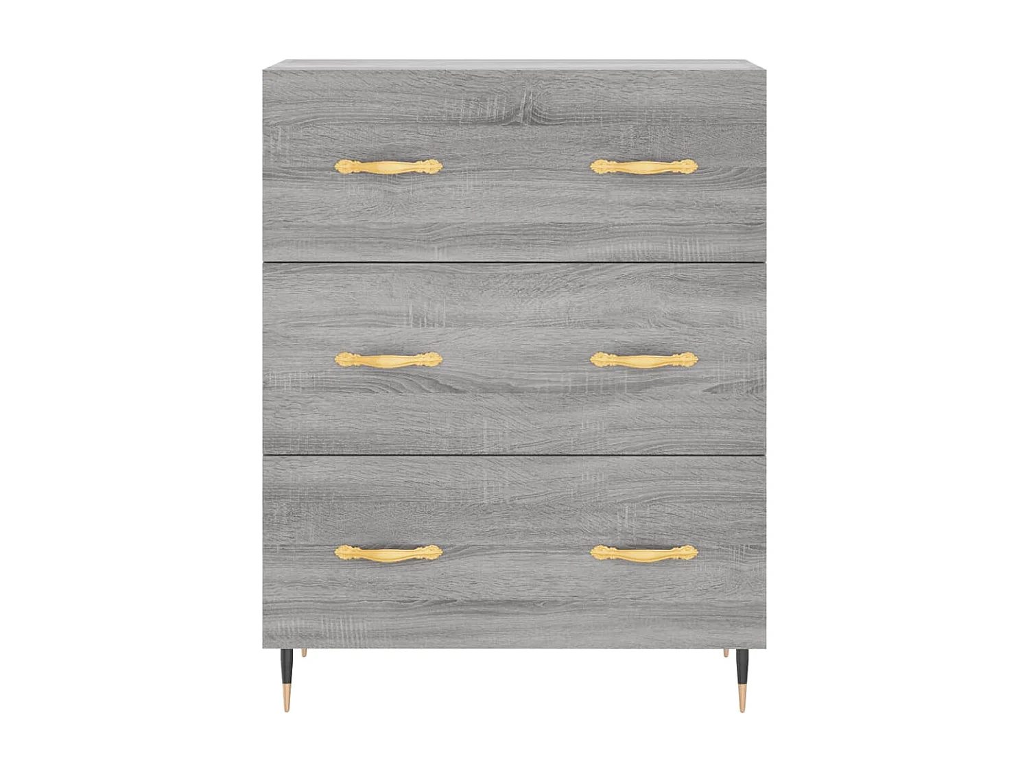 Credenza credenza cassettiera mobile contenitore organizer cucina soggiorno soggiorno alto Sonoma 69,5 x 34 x 180 cm pannelli compositi grigio 02_0035480