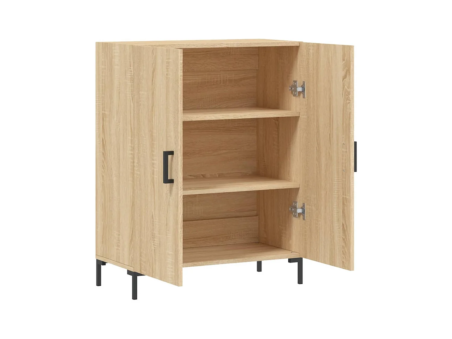 Aparador cômoda armário armário organizador cozinha sala sala Sonoma 69,5 x 34 x 90 cm madeira trabalhada marrom 02_0031682