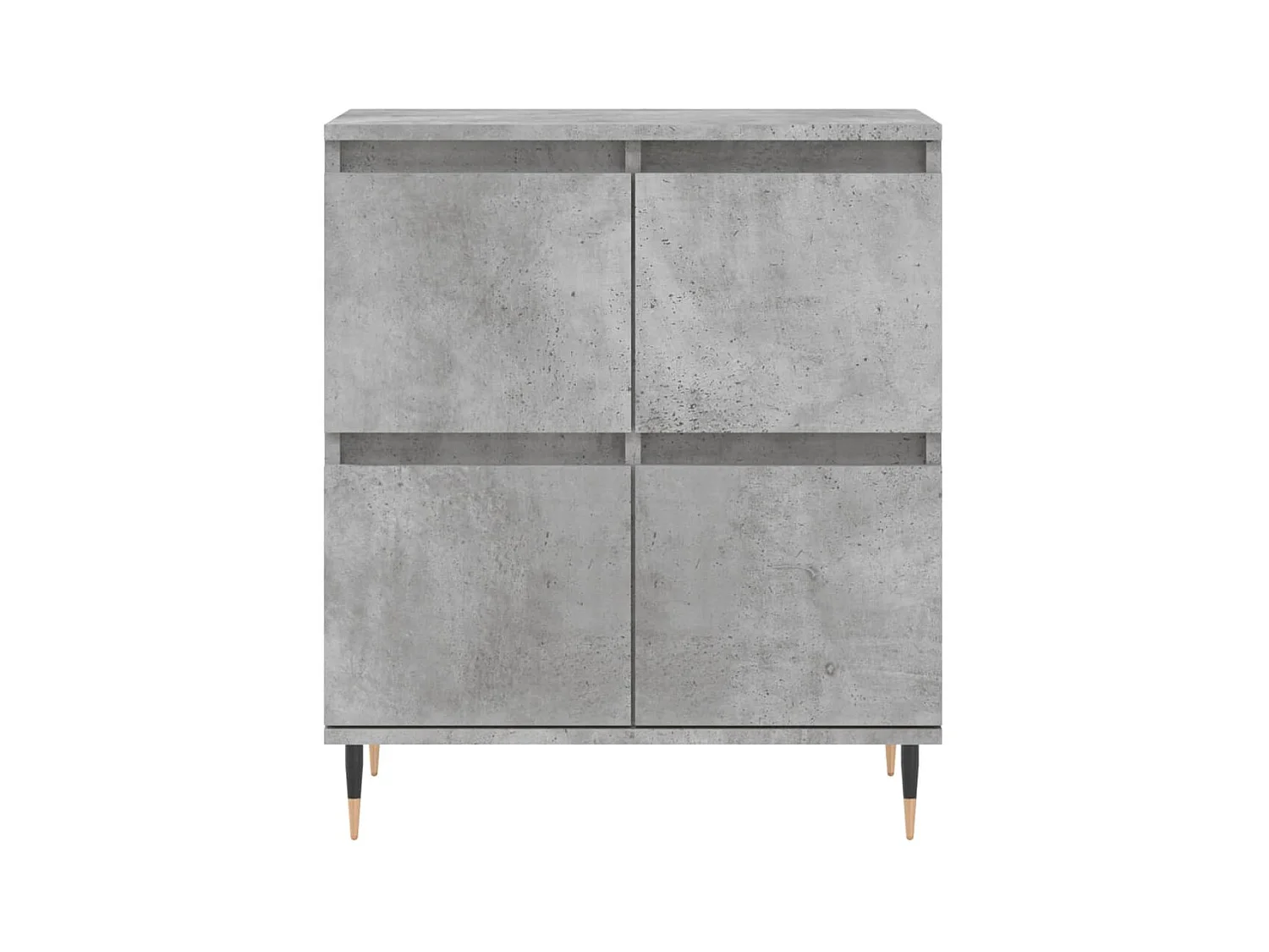 Credenza cassettiera cassettiera mobile contenitore organizer cucina soggiorno soggiorni set da 2 derivati ​​del legno grigio 02_0036872