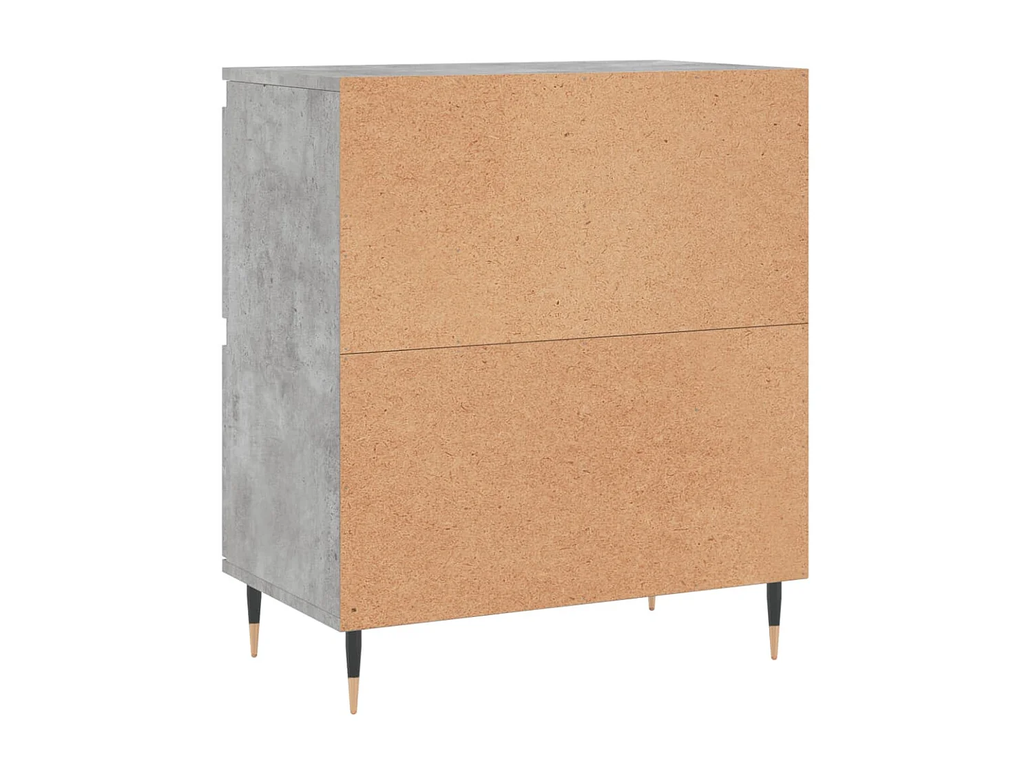 Credenza cassettiera cassettiera mobile contenitore organizer cucina soggiorno soggiorni set da 2 derivati ​​del legno grigio 02_0036872