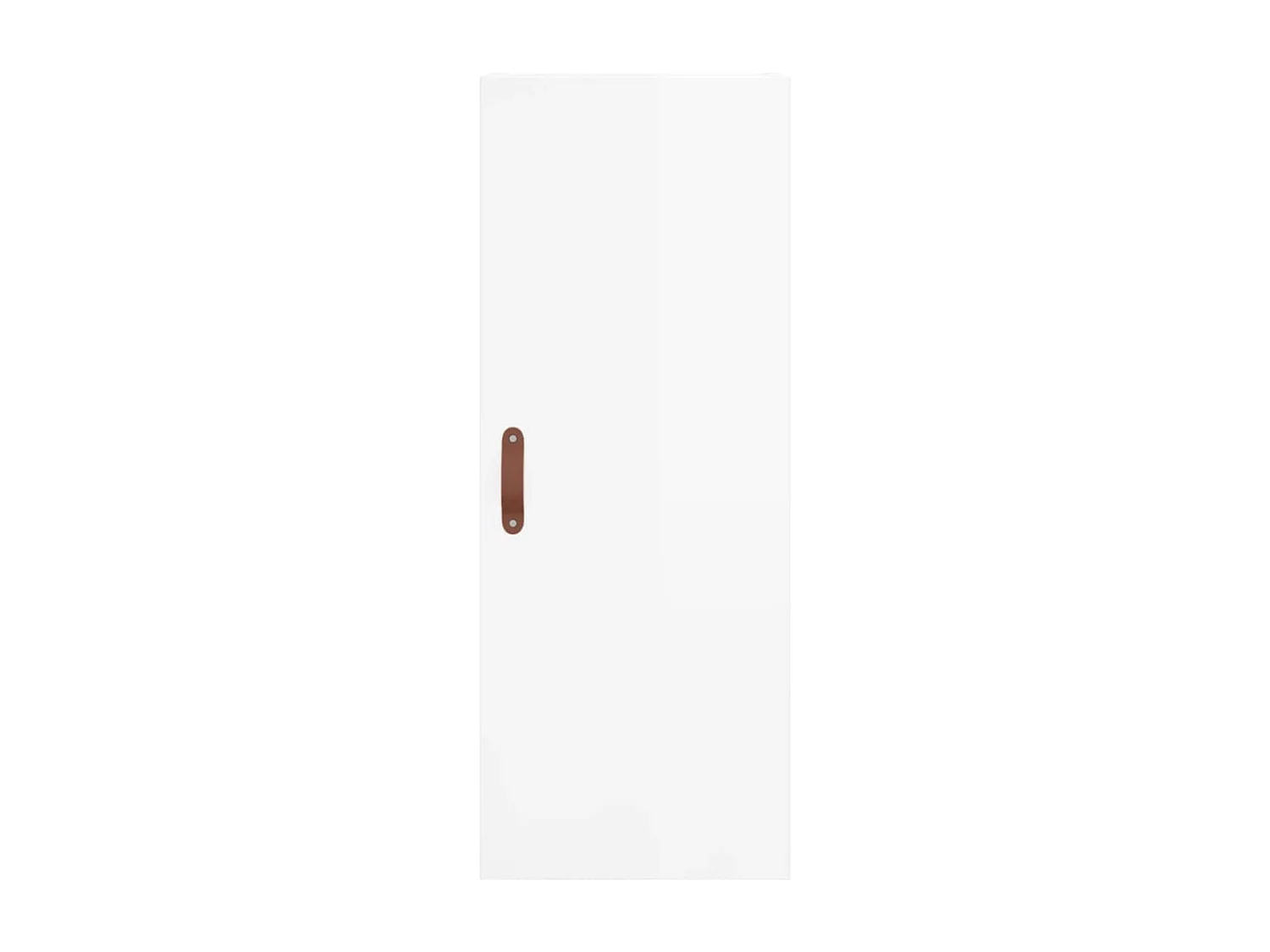 Aparador cómoda cómoda armario mueble organizador cocina salón salón alto brillo 34,5 x 34 x 180 cm madera contrachapada blanco 02_0032859