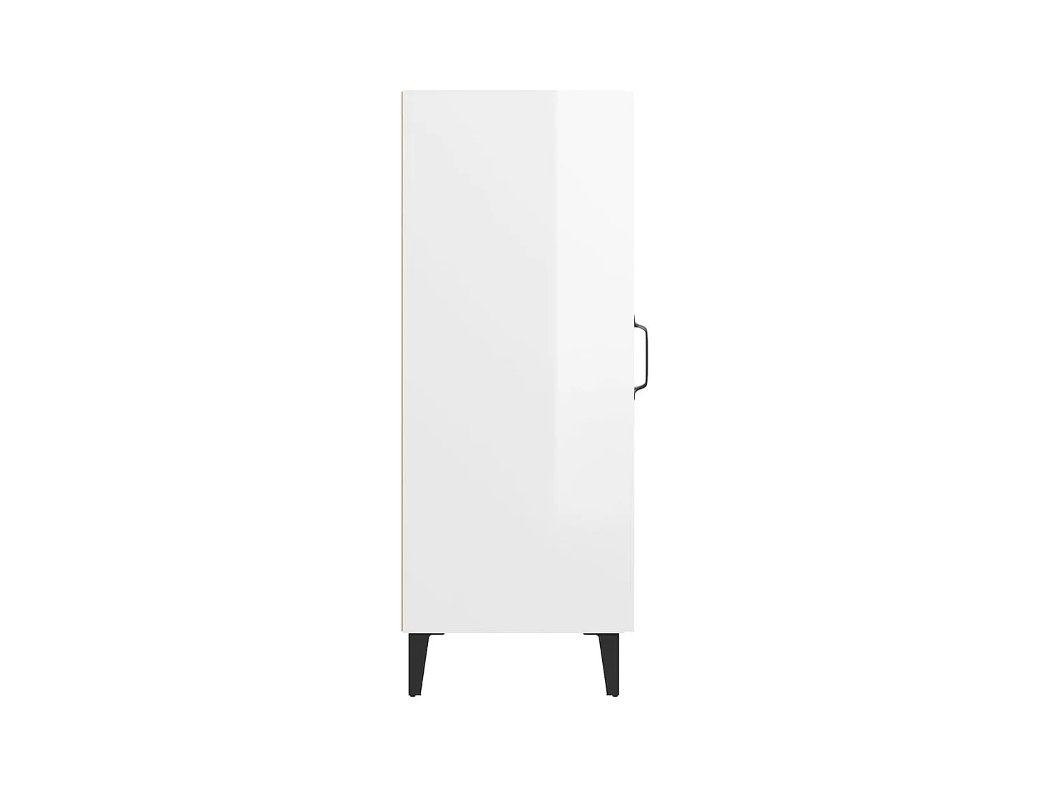 Credenza buffet cassettiera mobile contenitore organizer cucina soggiorno lucido 34,5 x 34 x 90 cm derivati ​​del legno bianco 02_0030599