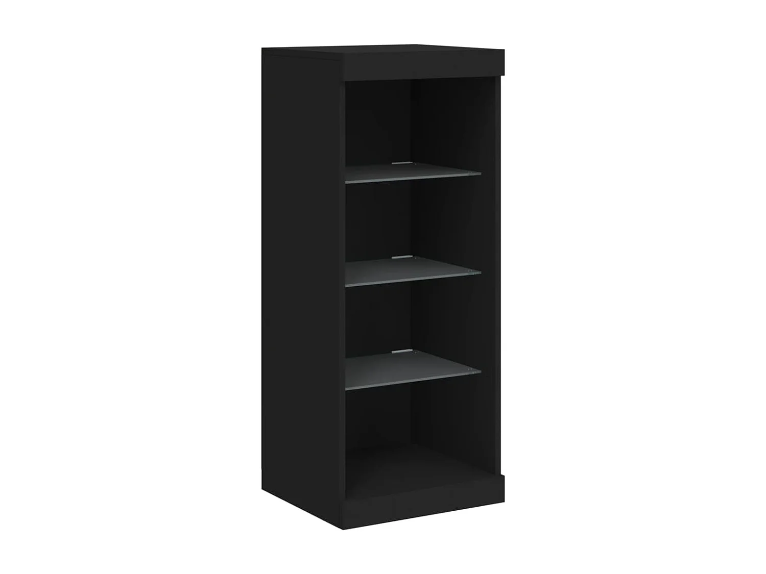 Credenza cassettiera cassettiera mobile contenitore organizer cucina soggiorno soggiorno con luci a LED 162 x 37 x 100 cm nero 02_0030016