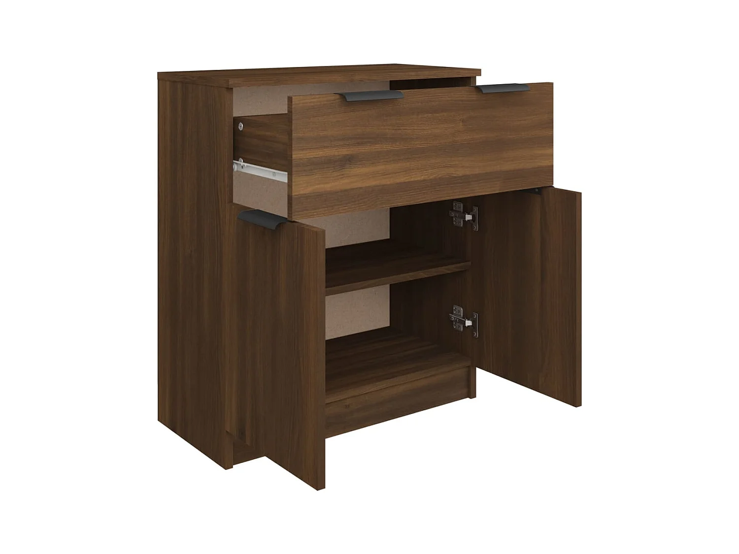 Credenza cassettiera cassettiera mobile contenitore organizer cucina soggiorno soggiorno 60 x 30 x 70 cm derivati ​​del legno marrone 02_0031274