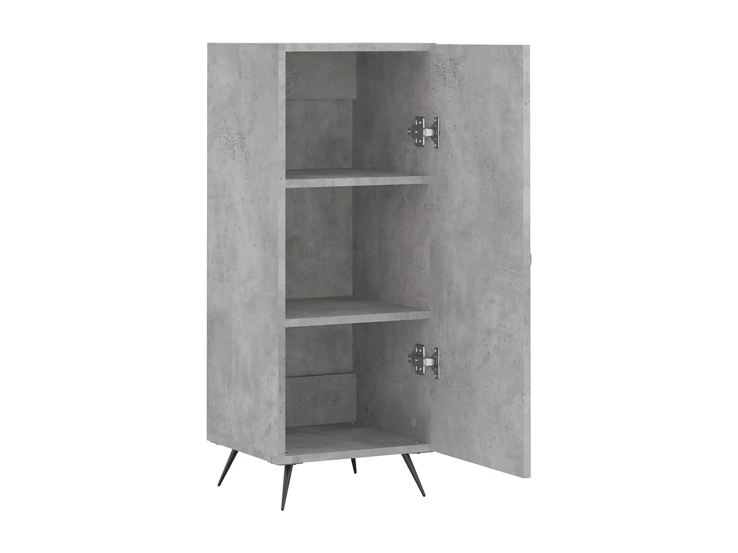 Credenza buffet cassettiera mobile contenitore organizer cucina soggiorno soggiorno 34,5 x 34 x 90 cm derivati ​​del legno grigio 02_0031921