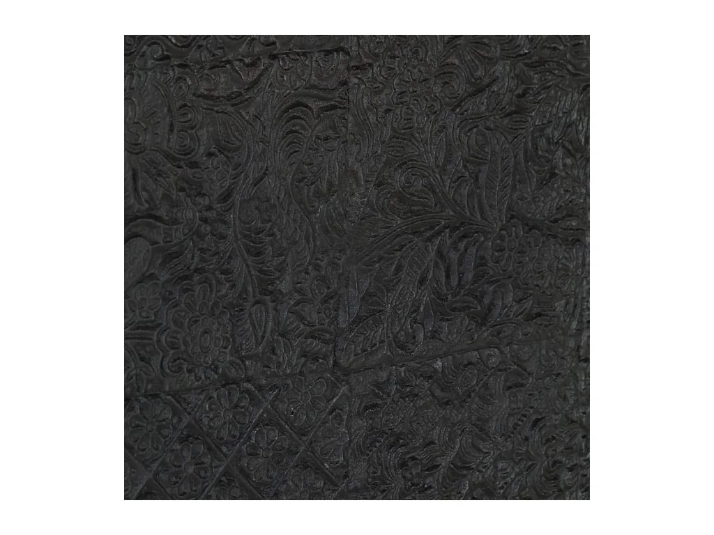 Buffet aparador cômoda armário unidade de armazenamento organizador cozinha sala sala 115 x 30 x 76 cm madeira de mangueira maciça preta 02_0029526