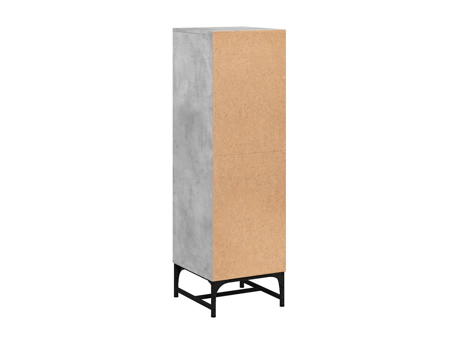 Credenza buffet cassettiera mobile contenitore organizer cucina soggiorno soggiorno con ante in vetro 35 x 37 x 120 cm grigio 02_0030119