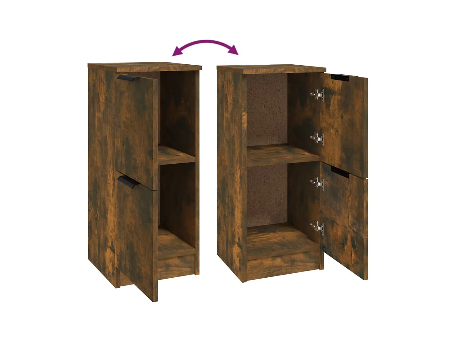 bahut commode armoire bois marron 30 x 30 x 70 cm 02_0030866