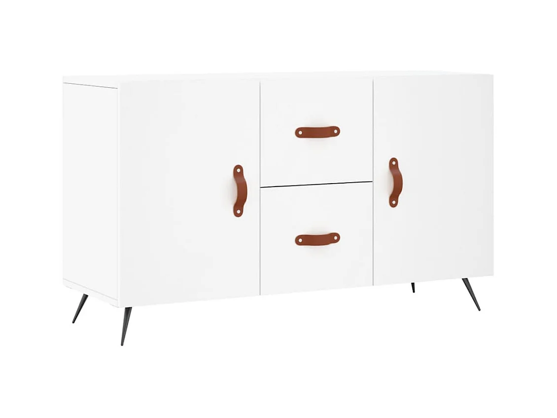 Credenza buffet cassettiera mobile contenitore organizer cucina soggiorno soggiorno 100 x 36 x 60 cm derivati ​​del legno bianco 02_0030162