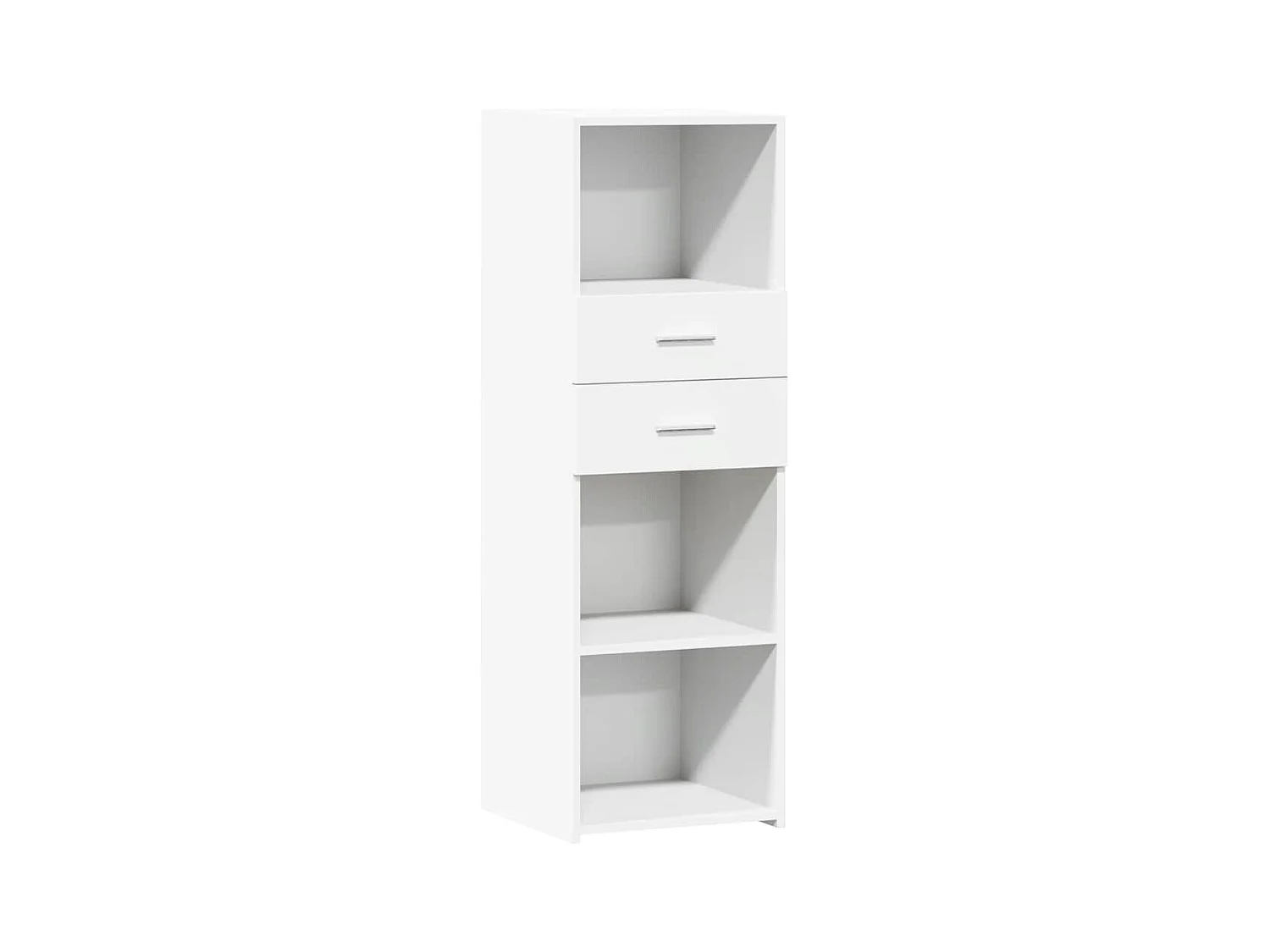Credenza buffet cassettiera mobile contenitore organizer cucina soggiorno soggiorno alto 40 x 42,5 x 124 cm derivati ​​del legno bianco 02_0032449