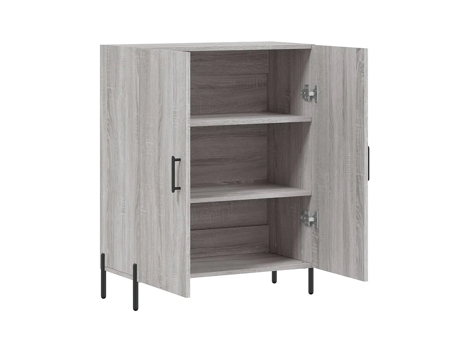 Aparador cômoda armário armário organizador cozinha sala sala Sonoma 69,5 x 34 x 90 cm madeira trabalhada cinza 02_0036497