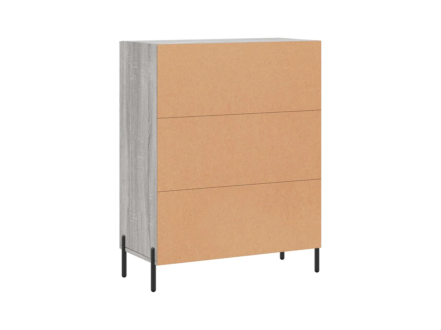 Aparador cômoda armário armário organizador cozinha sala sala Sonoma 69,5 x 34 x 90 cm madeira trabalhada cinza 02_0036497