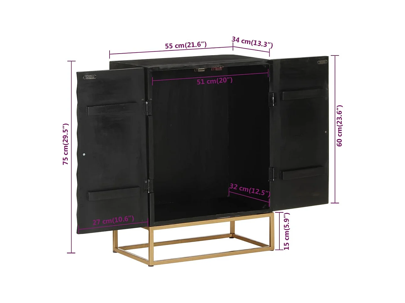 bahut commode armoire bois marron 55 x 34 x 75 cm 02_0035953