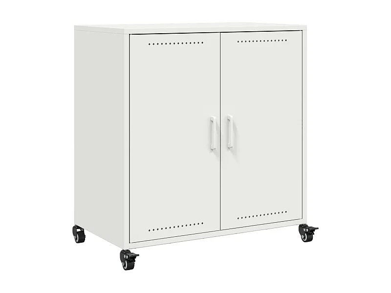Buffet aparador cômoda armário unidade de armazenamento organizador cozinha sala sala 68,5 x 39 x 72 cm aço branco 02_0030390