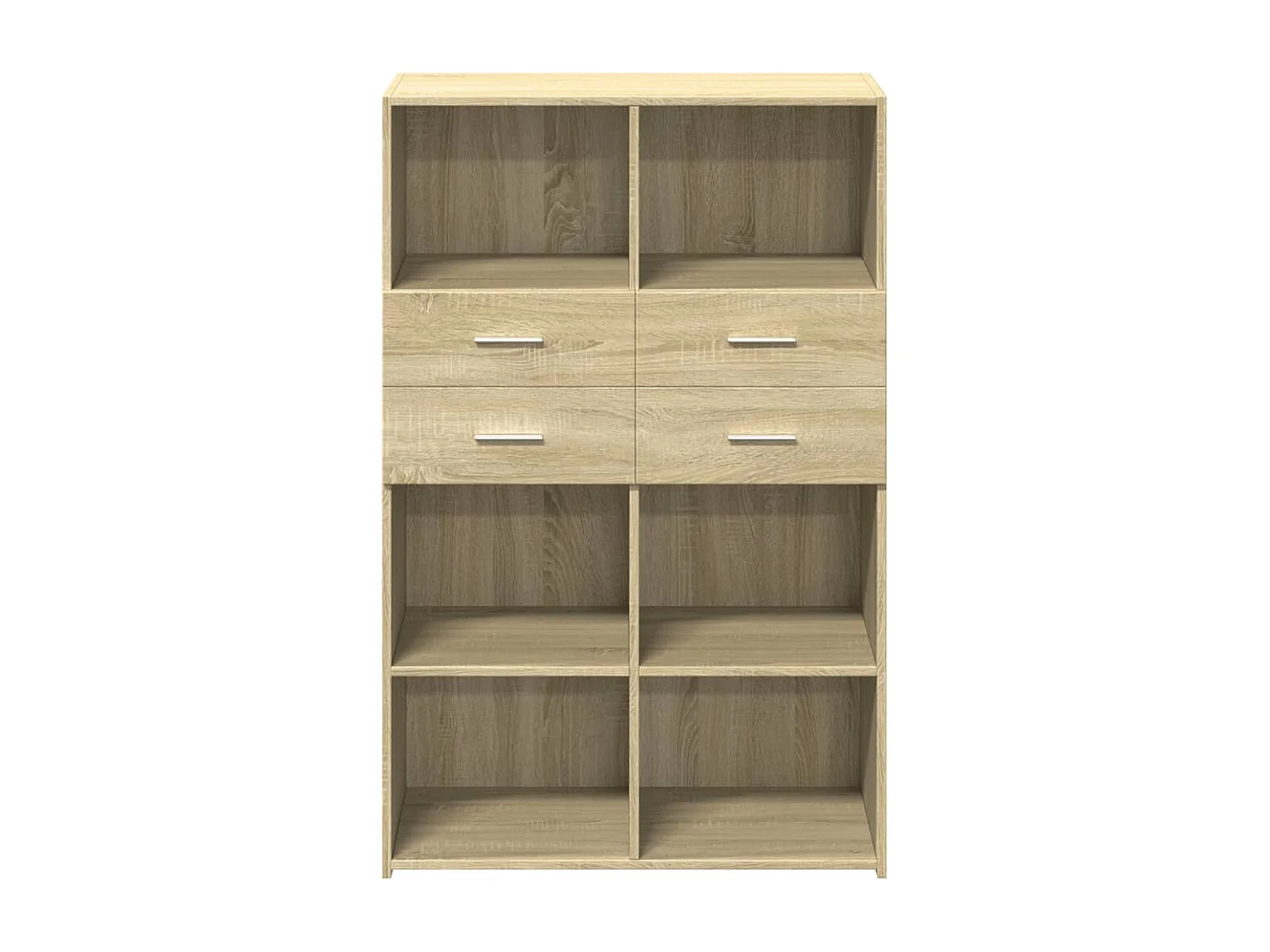 Aparador cômoda armário armário organizador cozinha sala sala alta Sonoma 80 x 42,5 x 124 cm madeira trabalhada marrom 02_0034208
