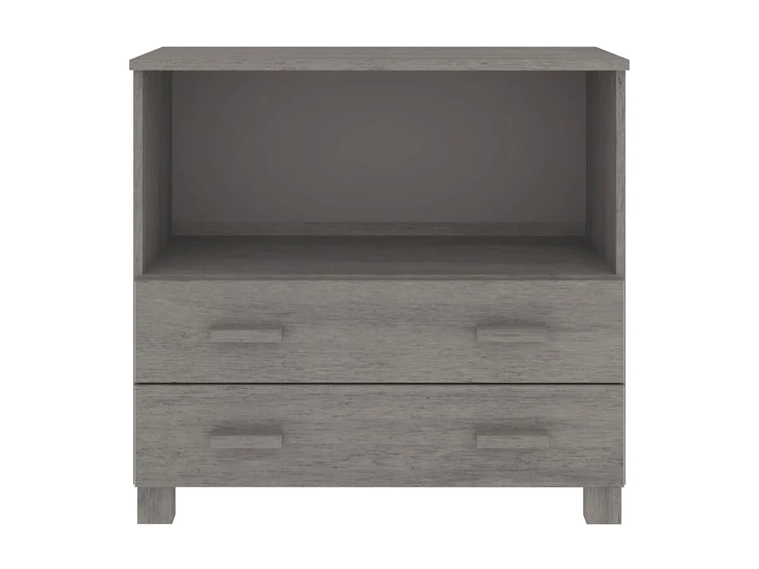 Aparador cómoda cómoda armario mueble organizador cocina salón luz 85 x 35 x 80 cm madera maciza de pino gris 02_0032160