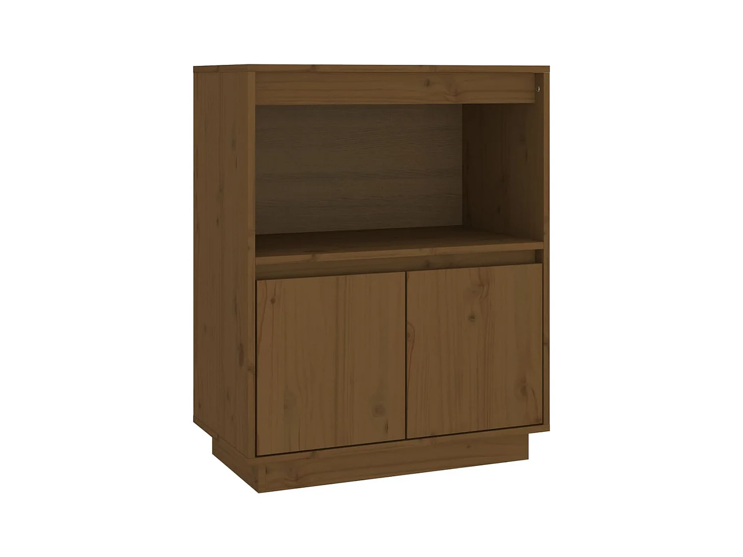Buffet aparador cômoda armário unidade de armazenamento organizador cozinha sala sala 60 x 34 x 75 cm madeira maciça de pinho marrom 02_0035754