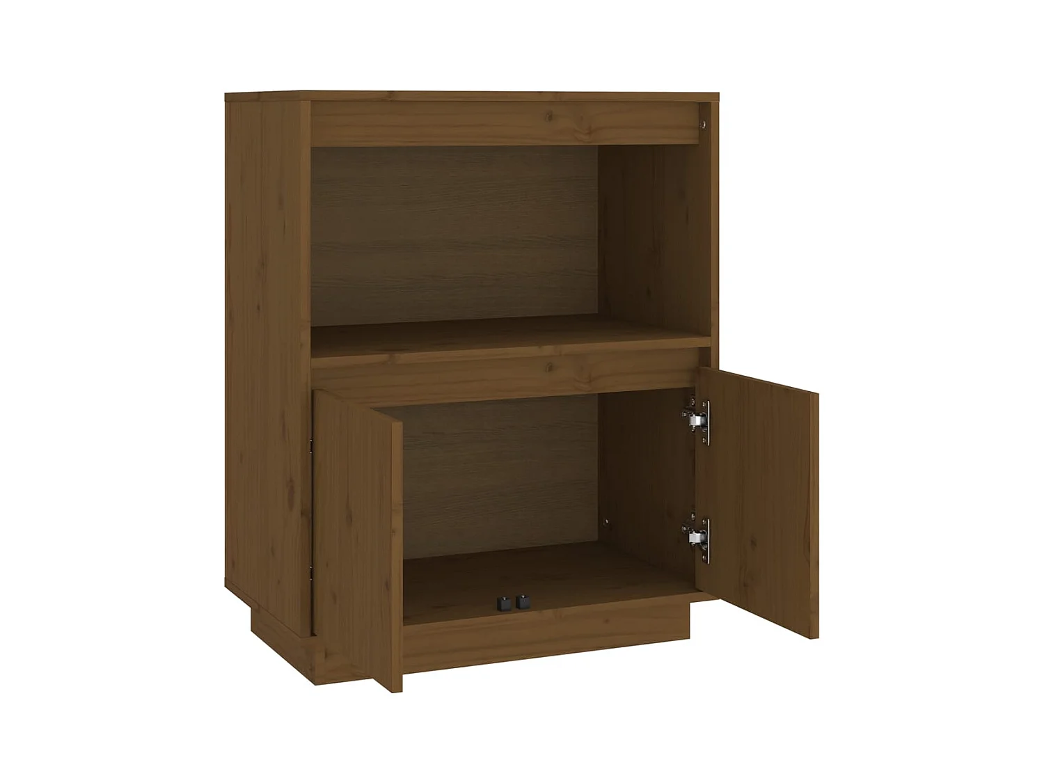 Buffet aparador cômoda armário unidade de armazenamento organizador cozinha sala sala 60 x 34 x 75 cm madeira maciça de pinho marrom 02_0035754