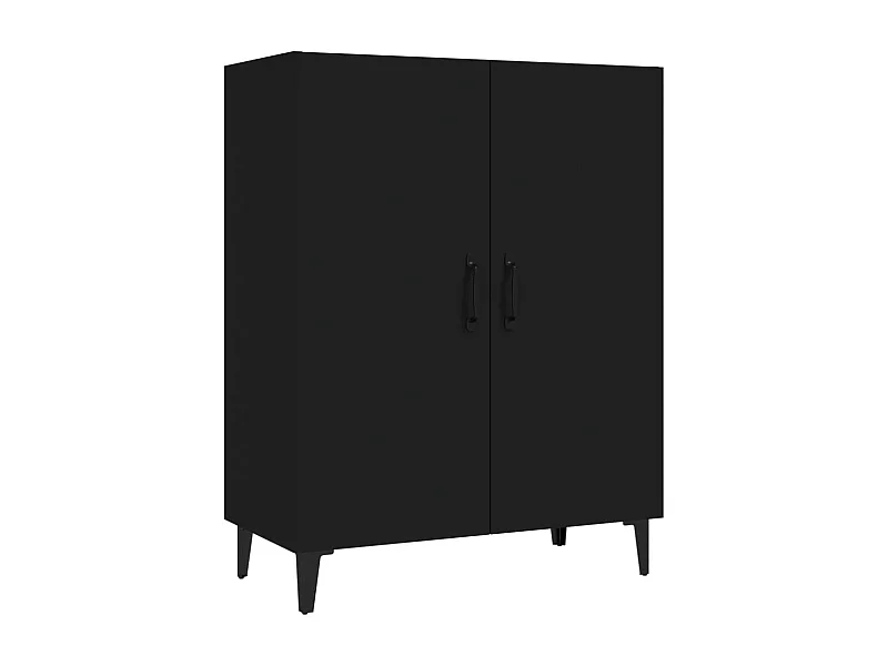 Aparador buffet cómoda mueble mueble de almacenaje organizador cocina salón salón 70 x 34 x 90 cm madera contrachapada negra 02_0036099
