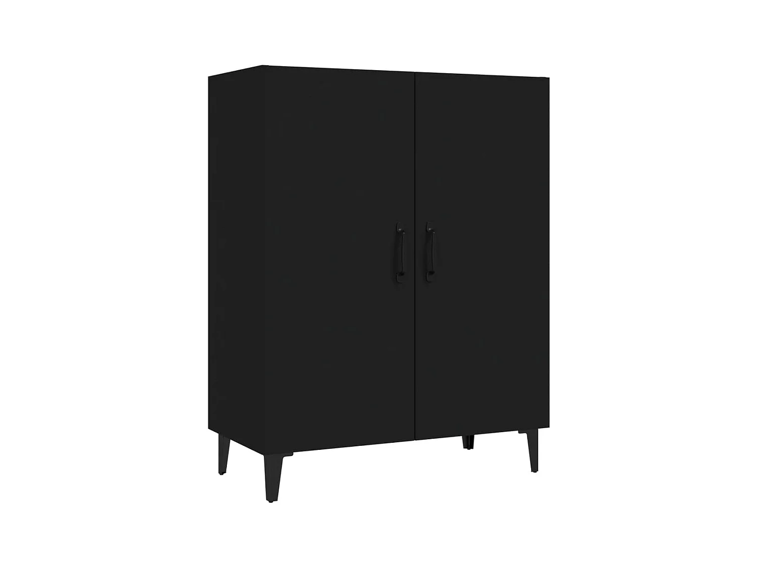 Credenza buffet cassettiera mobile contenitore organizer cucina soggiorno soggiorno 70 x 34 x 90 cm multistrato nero 02_0036099