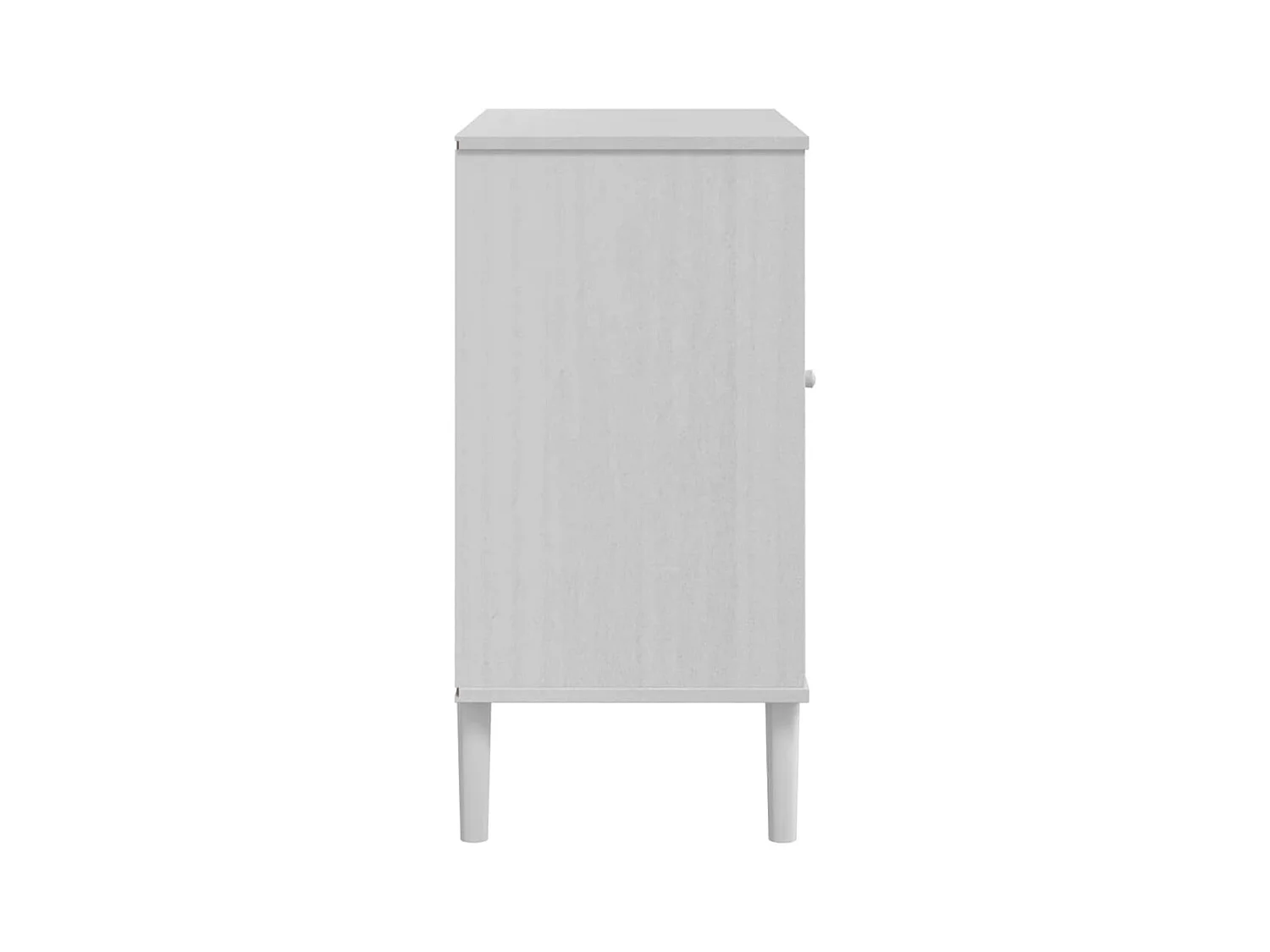 Credenza buffet cassettiera mobile contenitore organizer cucina soggiorno soggiorno effetto rattan 80 x 40 x 80 cm legno massiccio di pino bianco 02_0036226