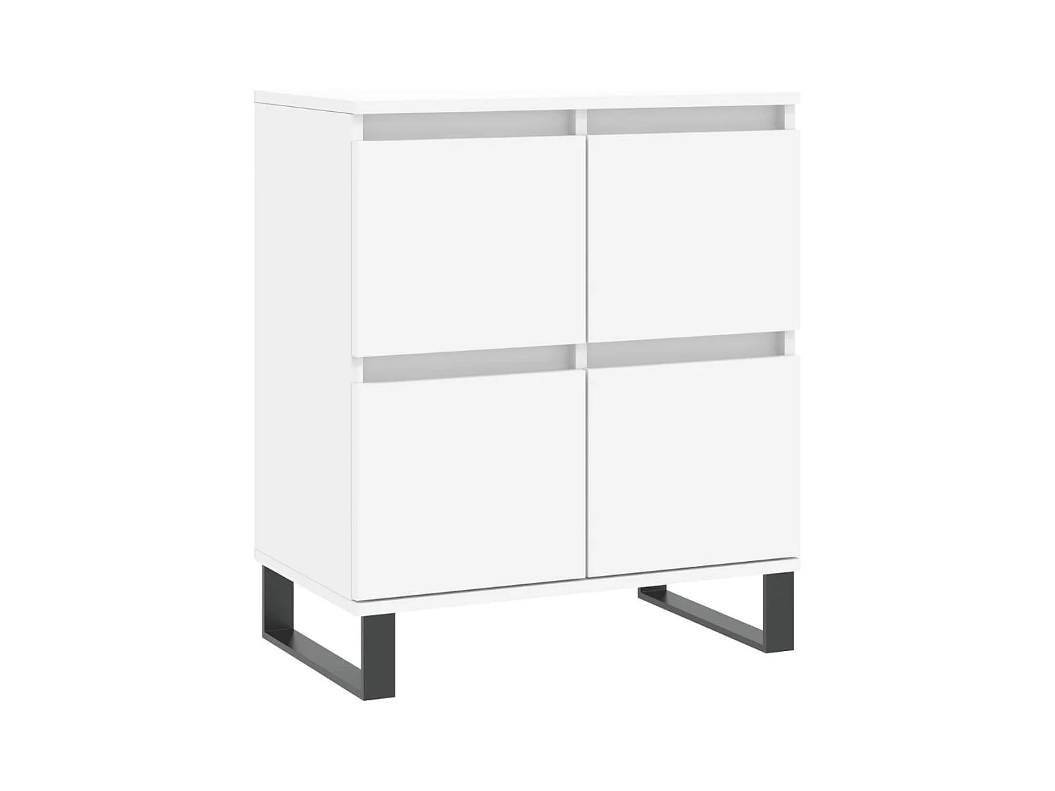 Credenza buffet cassettiera mobile contenitore organizer cucina soggiorno soggiorni 3 pz derivati ​​del legno bianco 02_0037001