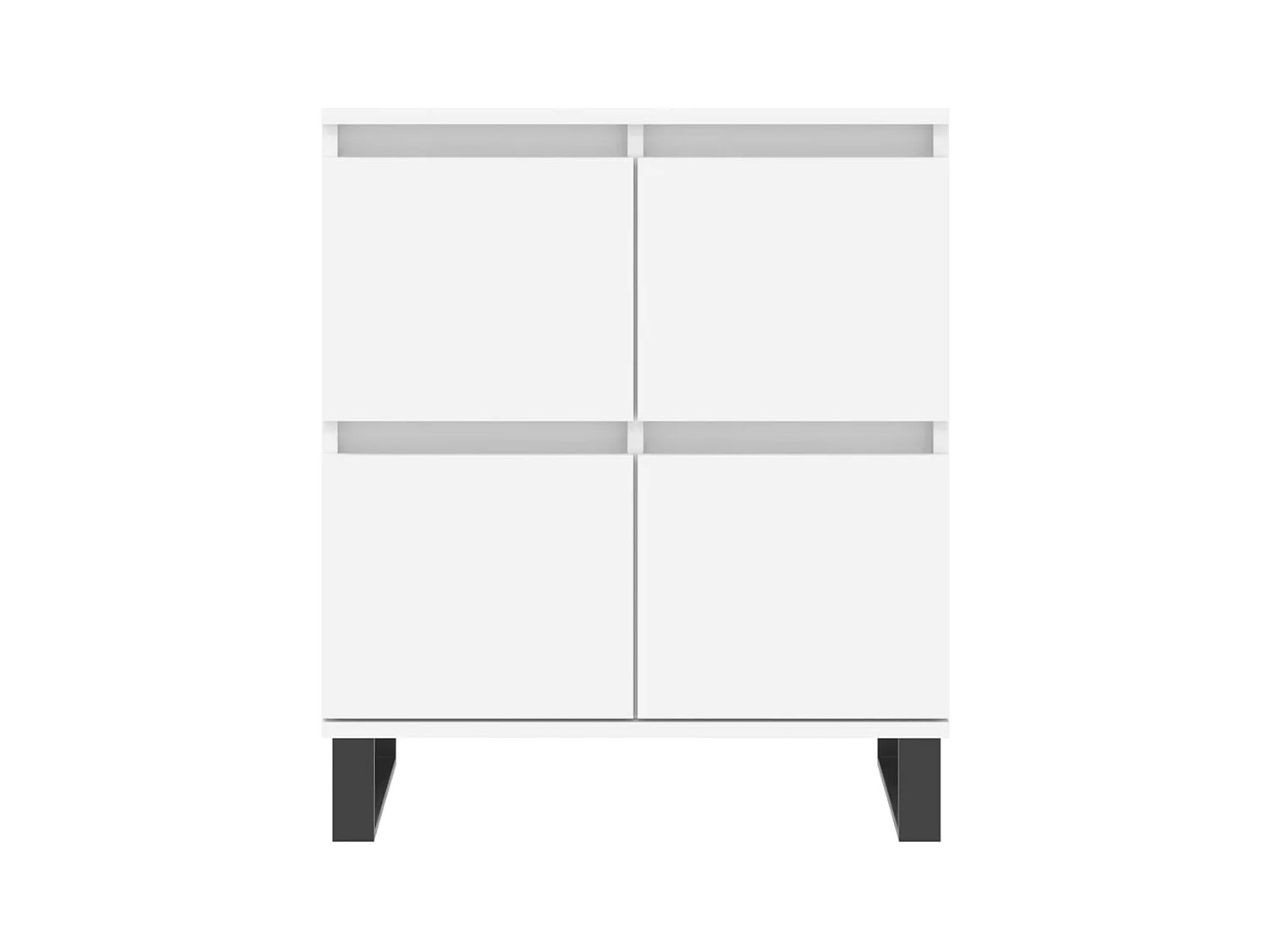 Credenza buffet cassettiera mobile contenitore organizer cucina soggiorno soggiorni 3 pz derivati ​​del legno bianco 02_0037001