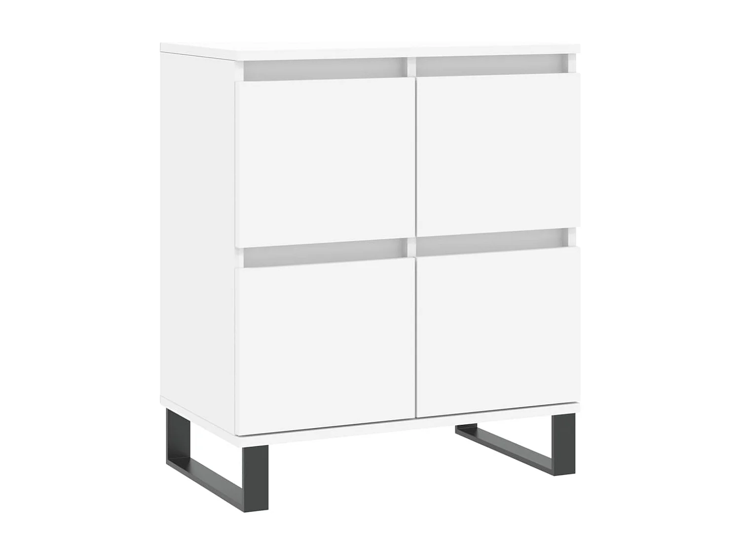 Credenza buffet cassettiera mobile contenitore organizer cucina soggiorno soggiorni 3 pz derivati ​​del legno bianco 02_0037001