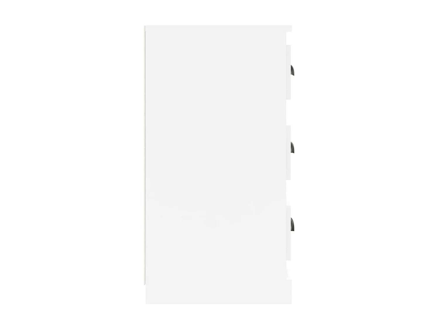 Aparador buffet cómoda mueble mueble de almacenaje organizador cocina salón brillante 70 x 35,5 x 67,5 cm madera contrachapada blanco 02_0030763