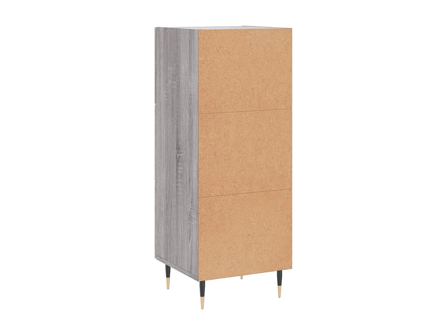 Aparador cómoda cómoda armario mueble organizador cocina salón salón Sonoma 34,5 x 34 x 90 cm madera contrachapada gris 02_0036347
