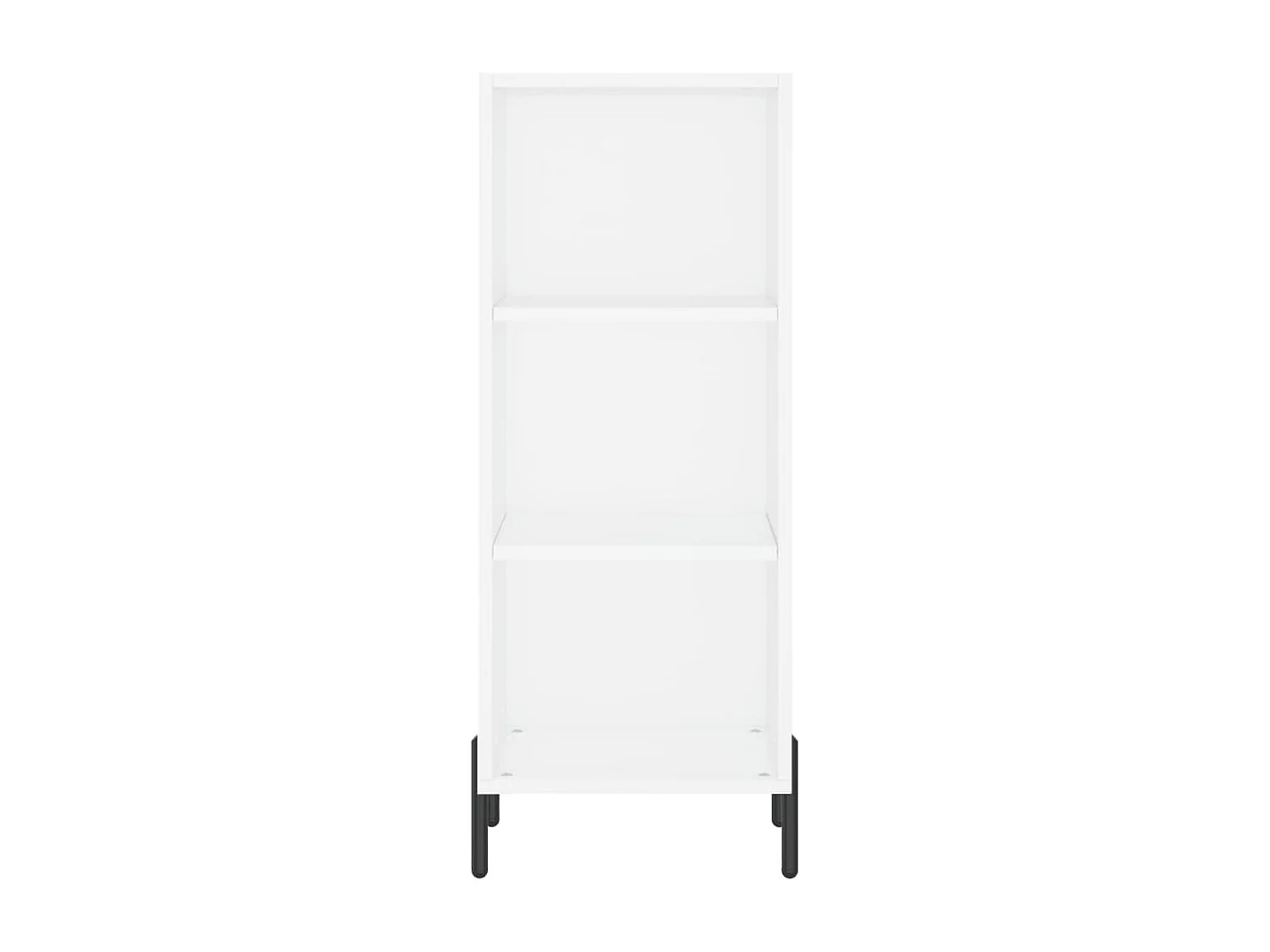 Aparador cómoda cómoda armario mueble organizador cocina salón salón alto 34,5 x 34 x 180 cm madera contrachapada blanco 02_0032332