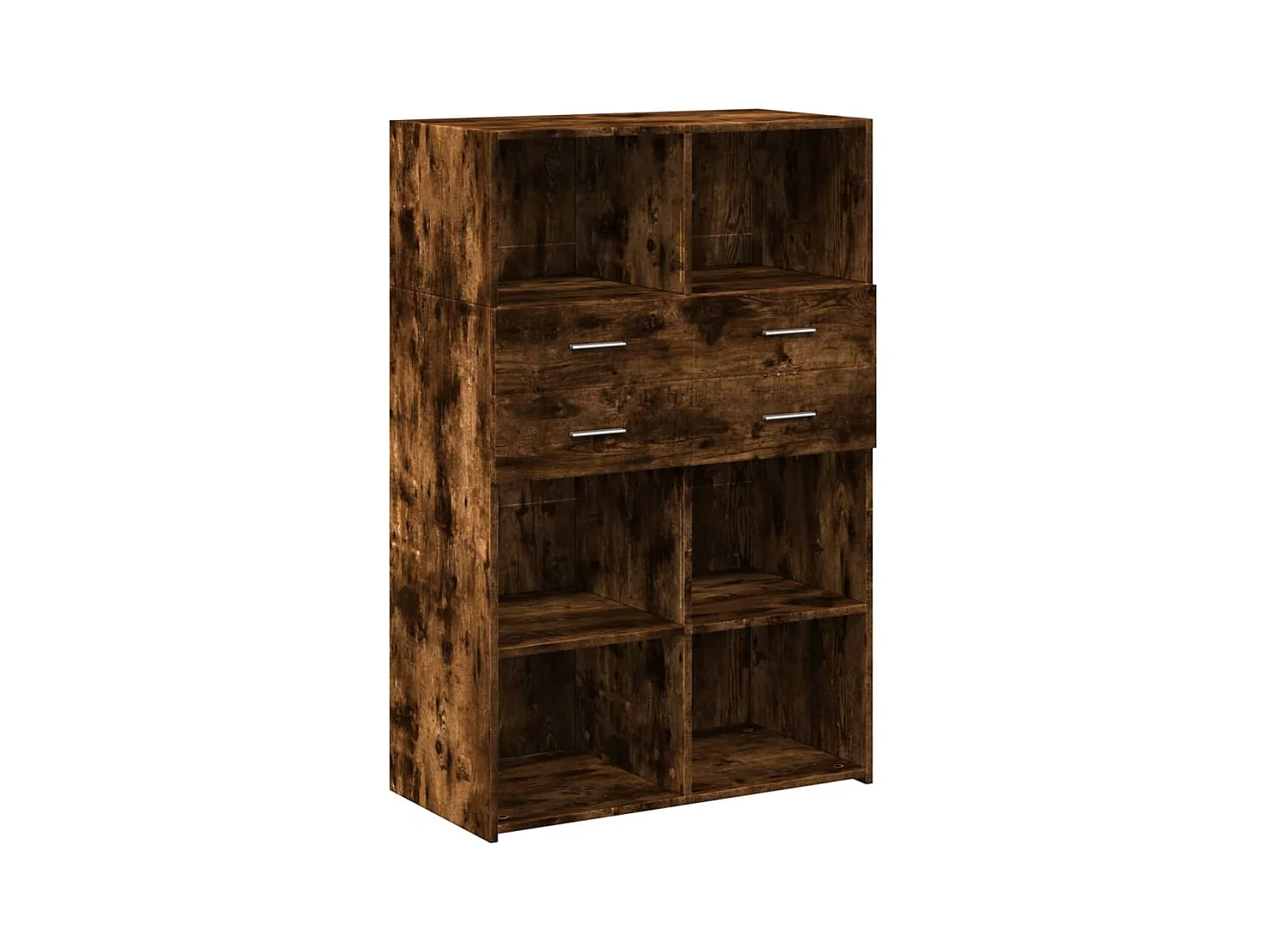 Buffet aparador cômoda armário unidade de armazenamento organizador cozinha sala sala alta 80 x 42,5 x 124 cm madeira trabalhada marrom 02_0033561