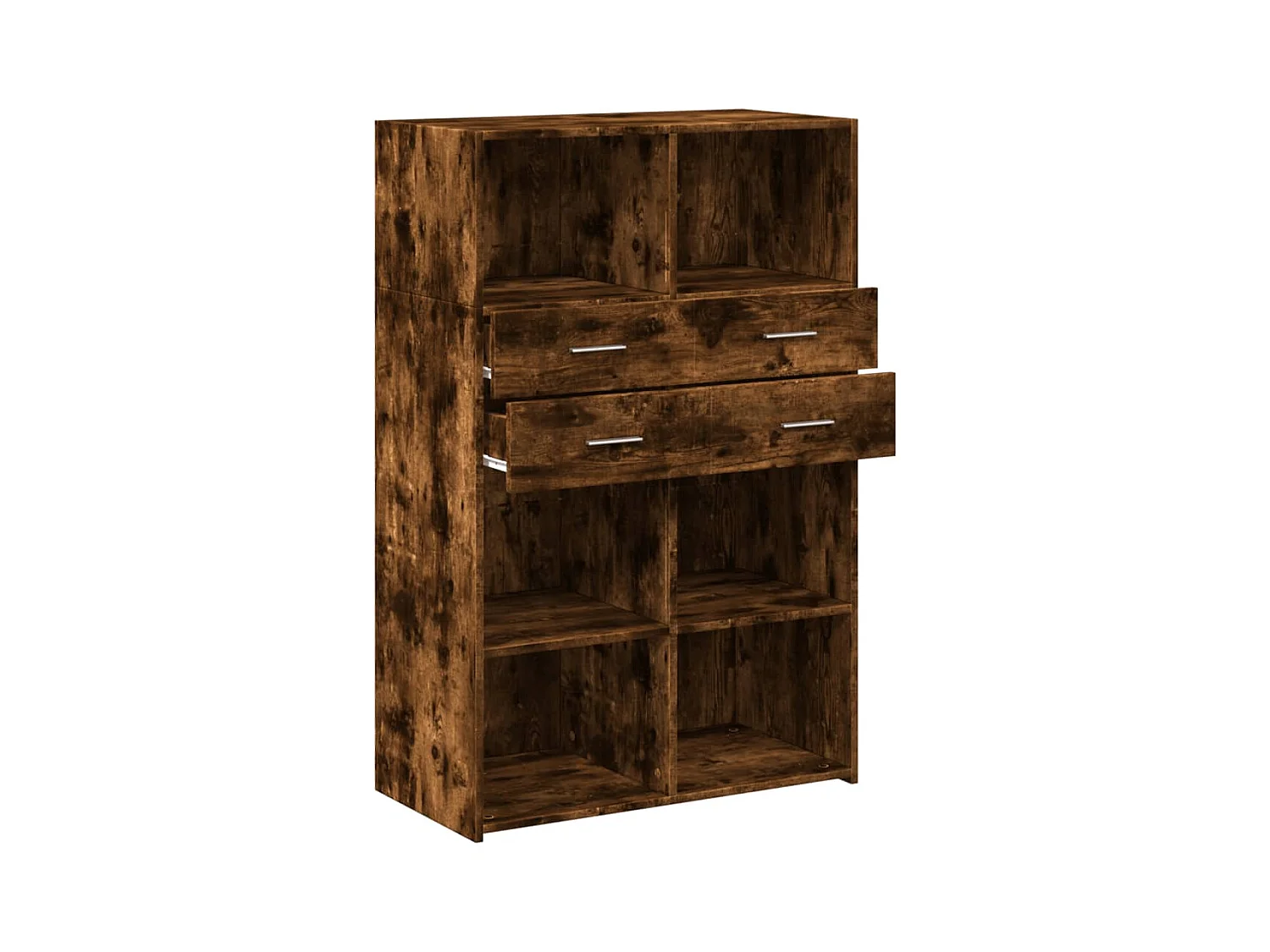 Buffet aparador cômoda armário unidade de armazenamento organizador cozinha sala sala alta 80 x 42,5 x 124 cm madeira trabalhada marrom 02_0033561