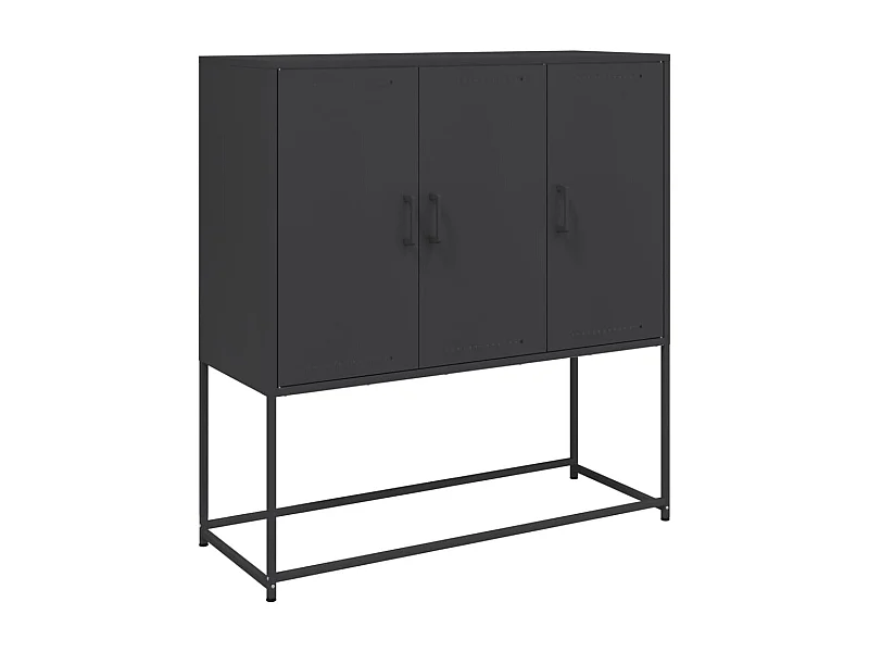 bahut commode armoire noire 100.5 x 39 x 107 cm 02_0034761