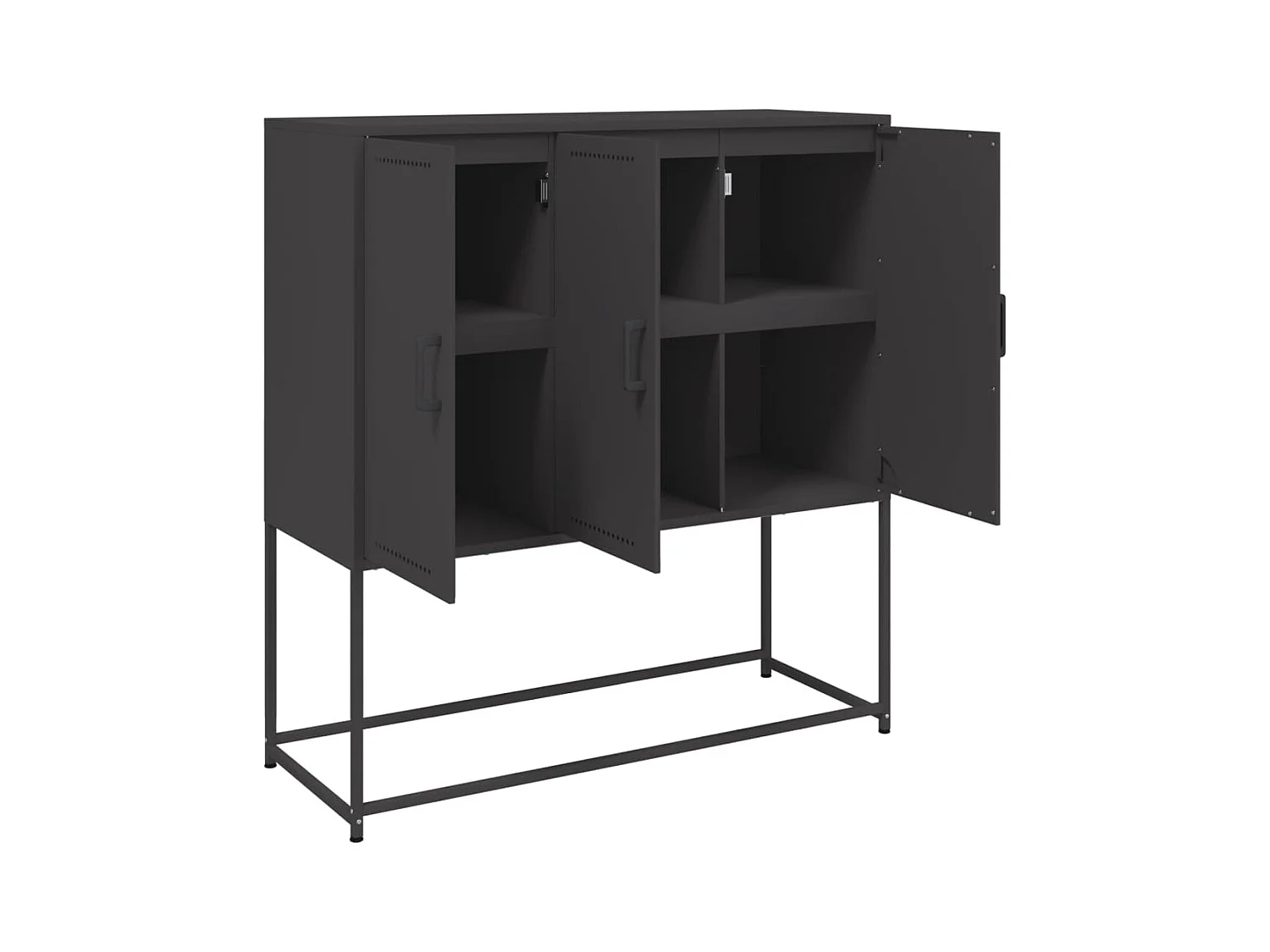 bahut commode armoire noire 100.5 x 39 x 107 cm 02_0034761