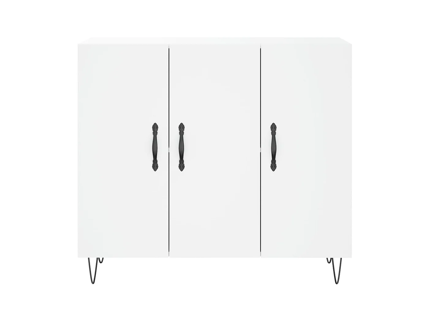Credenza cassettiera cassettiera mobile contenitore organizer cucina soggiorno soggiorno 90 x 34 x 80 cm derivati ​​del legno bianco 02_0030533