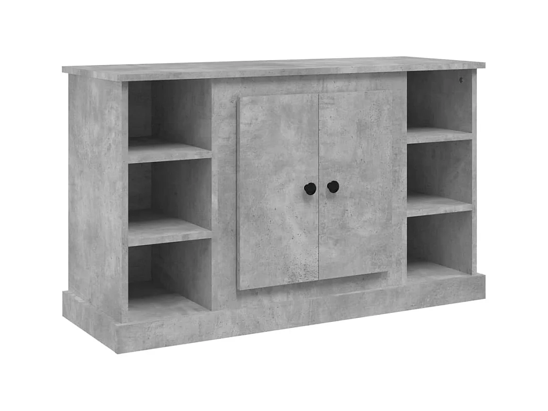 Aparador buffet cómoda mueble mueble de almacenaje organizador cocina salón salón 100 x 35,5 x 60 cm madera contrachapada gris 02_0031822