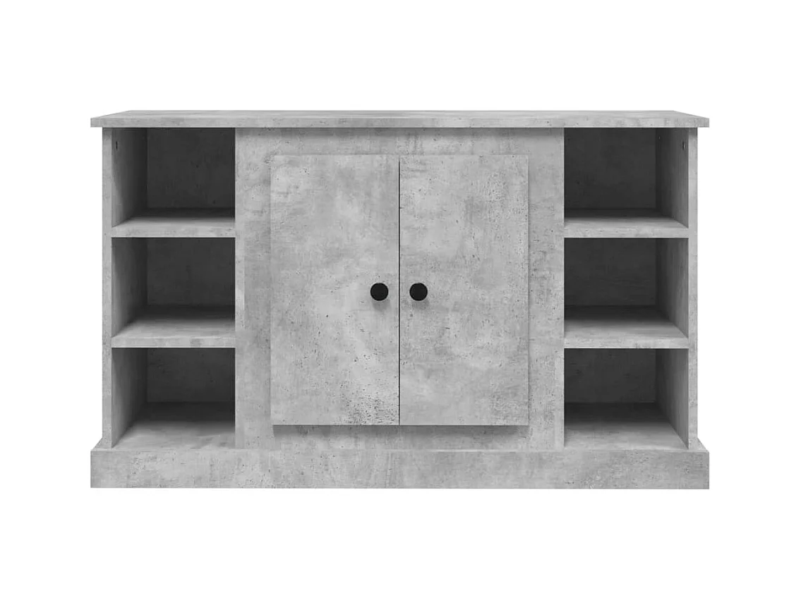 Aparador buffet cómoda mueble mueble de almacenaje organizador cocina salón salón 100 x 35,5 x 60 cm madera contrachapada gris 02_0031822