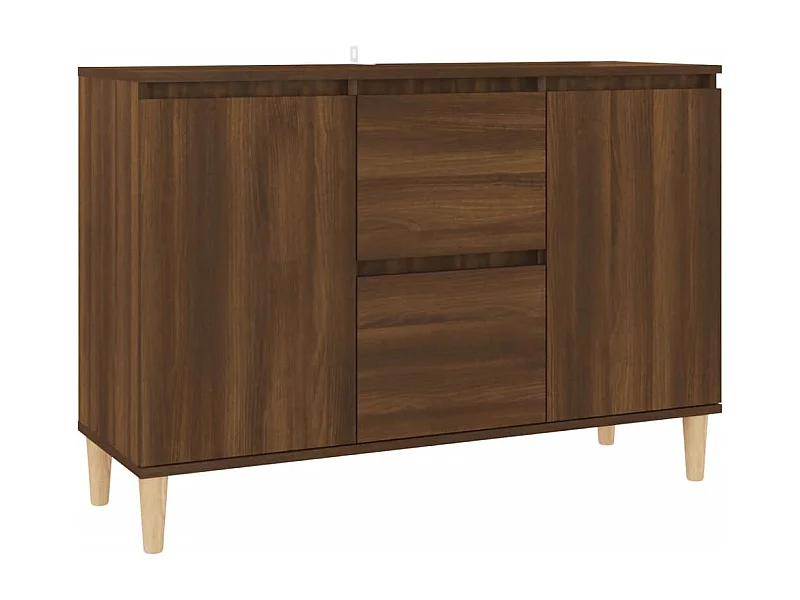 Aparador buffet cômoda armário organizador cozinha sala sala 101 x 35 x 70 cm madeira trabalhada marrom 02_0031160
