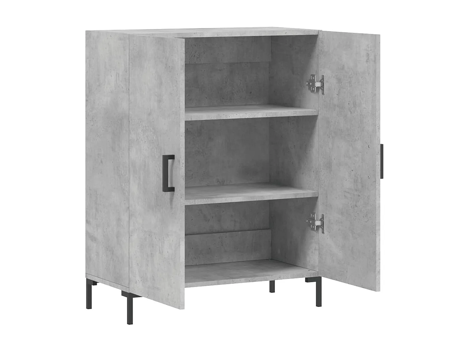 Credenza buffet cassettiera mobile contenitore organizer cucina soggiorno soggiorno 69,5 x 34 x 90 cm derivati ​​del legno grigio 02_0032037