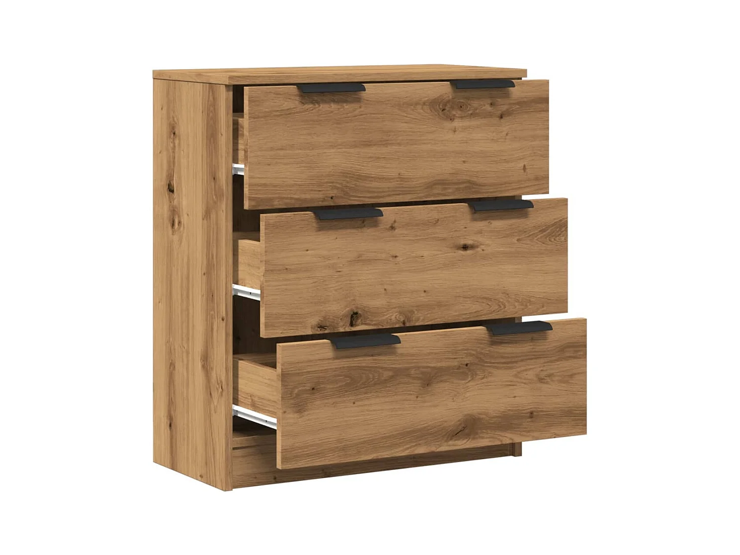Credenza buffet cassettiera mobile contenitore organizer cucina soggiorno stanza dei bricolage 60 x 30 x 70 cm derivati ​​del legno marrone 02_0030813