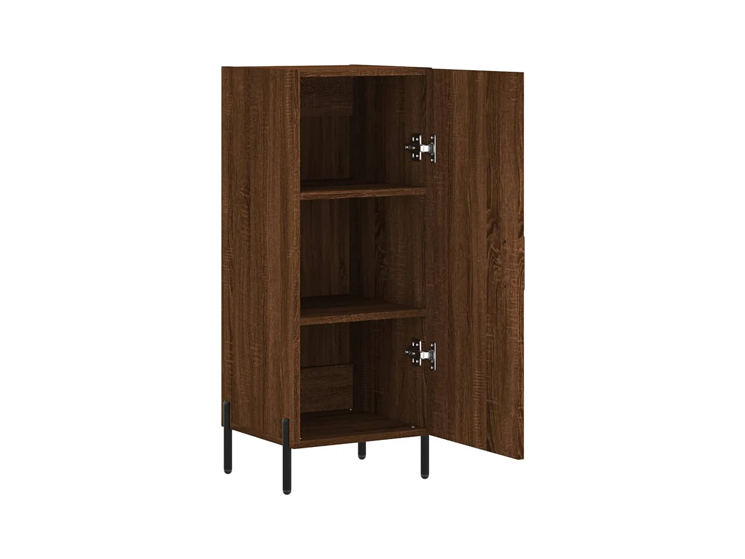 Aparador buffet cómoda mueble mueble de almacenaje organizador cocina salón salón 34,5 x 34 x 90 cm madera contrachapada marrón 02_0031202