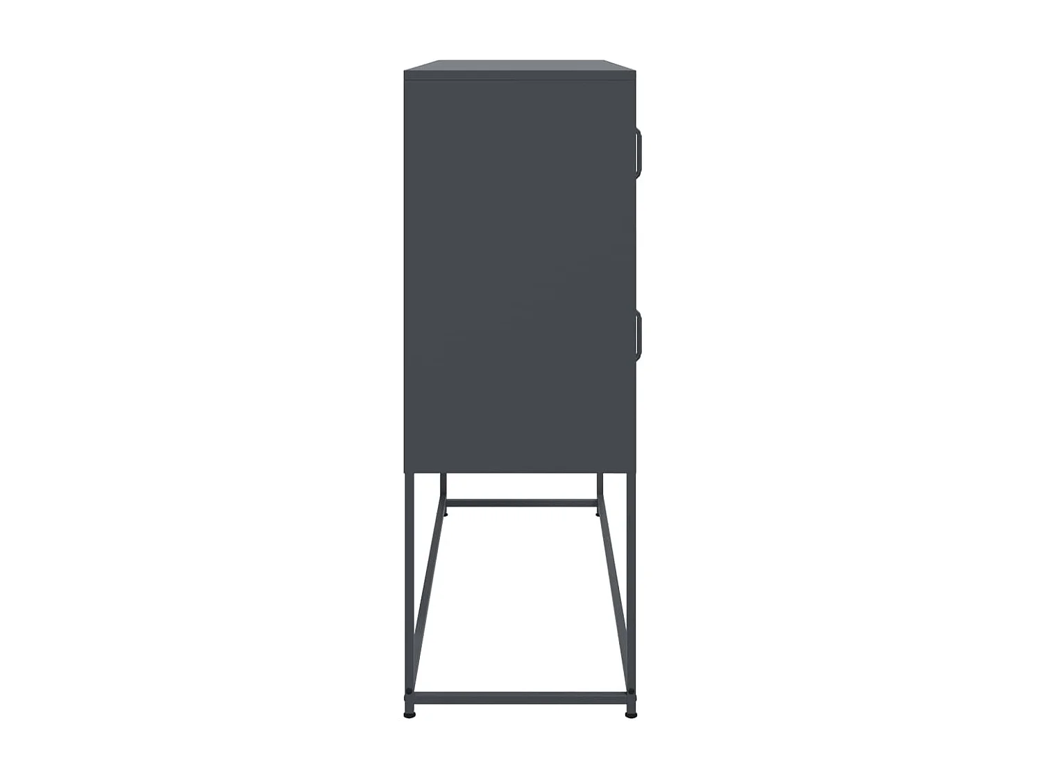 Credenza cassettiera armadio contenitore organizer cucina soggiorno soggiorno 100,5 x 39 x 107 cm acciaio antracite 02_0029683