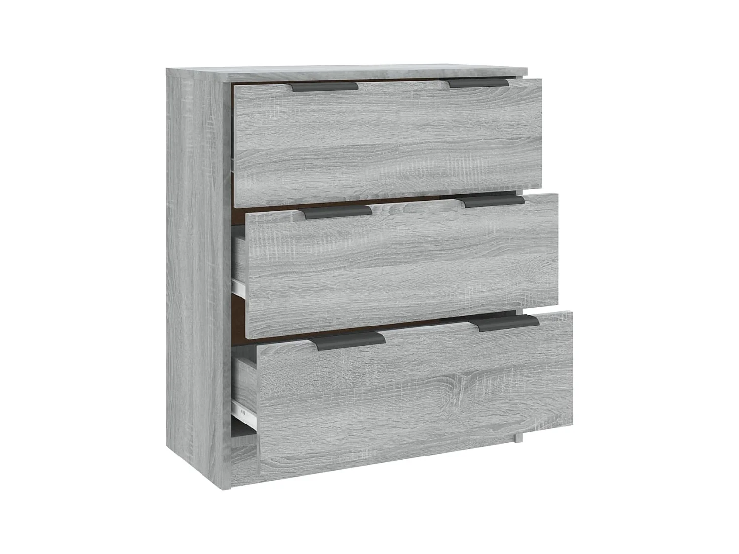 Credenza cassettiera cassettiera mobile contenitore organizer cucina soggiorno salonsonoma 60 x 30 x 70 cm derivati ​​del legno grigio 02_0036377