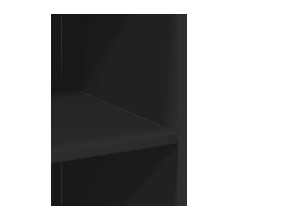 Aparador cómoda cómoda armario mueble organizador cocina salón salón alto 70 x 41 x 185 cm madera contrachapada negro 02_0035124