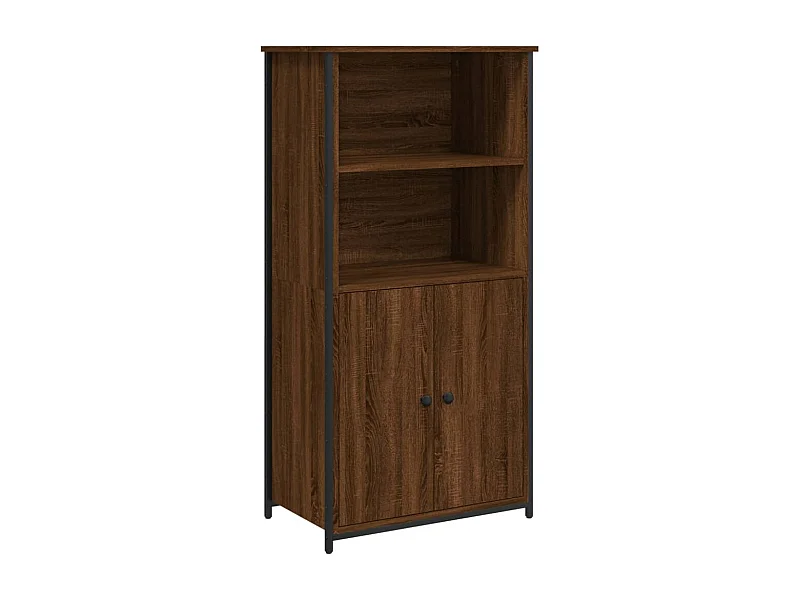 Aparador buffet cómoda armario mueble organizador cocina salón salón alto 62 x 36 x 121,5 cm madera contrachapada marrón 02_0033740