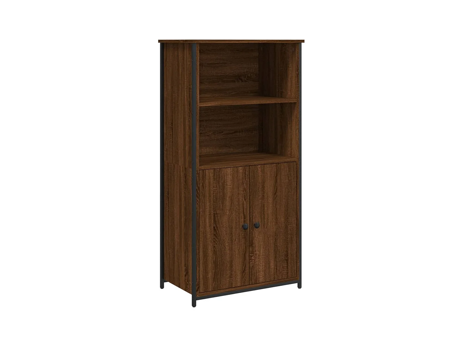 Aparador buffet cómoda armario mueble organizador cocina salón salón alto 62 x 36 x 121,5 cm madera contrachapada marrón 02_0033740